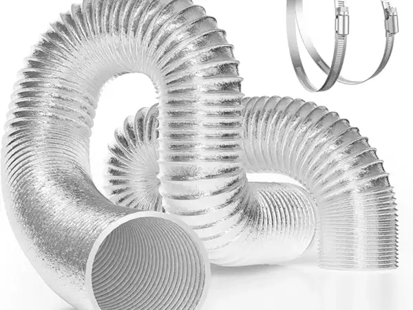 6 Inch 25 Feet Non-Insulated Flex Air Aluminum Duct for Ventilation