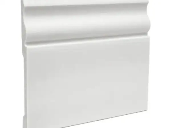 Colonial Baseboard Primed White 4”*1/2”, Available in 8ft,10ft,12ft