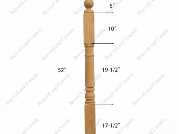 PR101 S1 Classic Colonial 3”*3”*52” Red Oak - Image 4